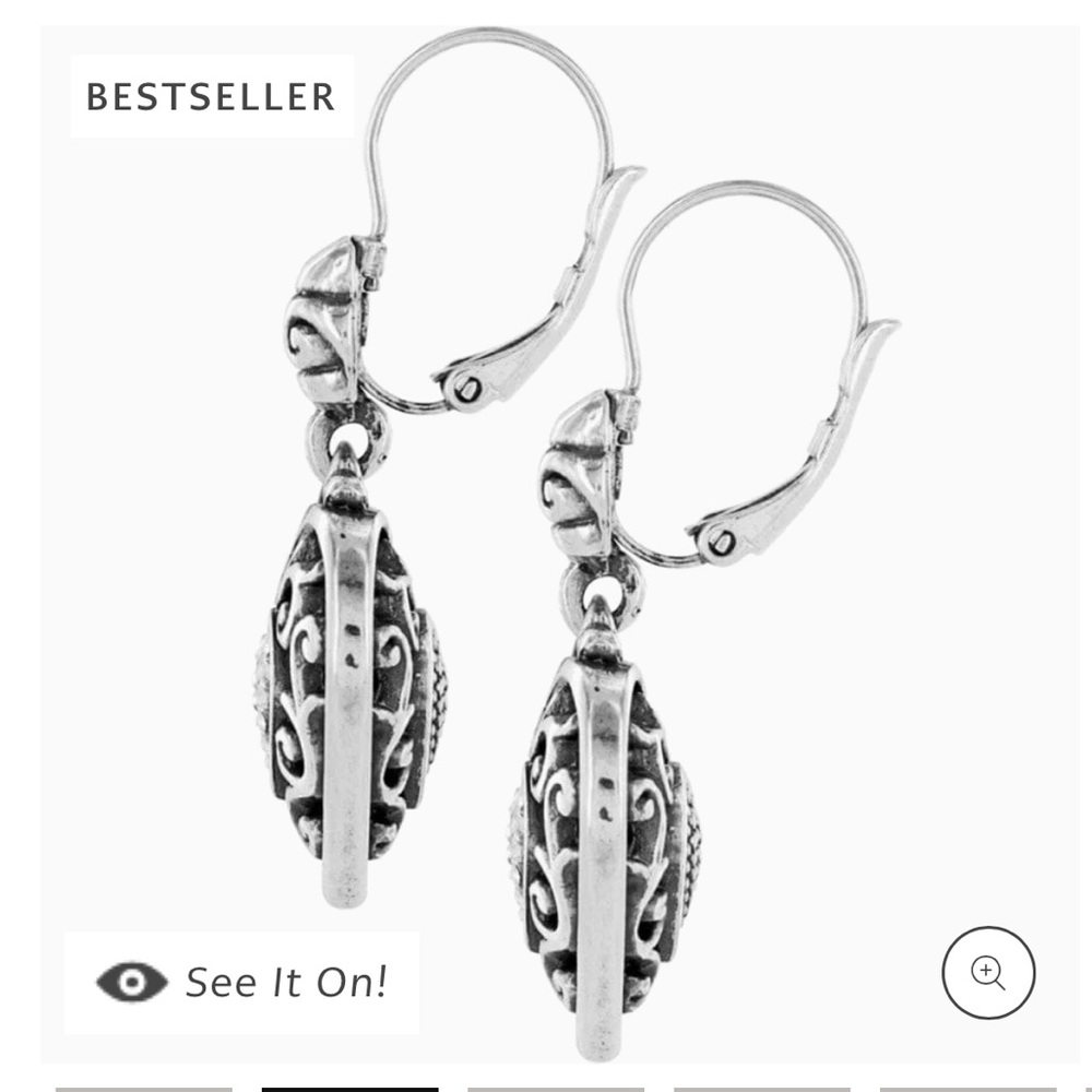 Brighton Reno Heart Leverback Earrings - Picture 2 of 7